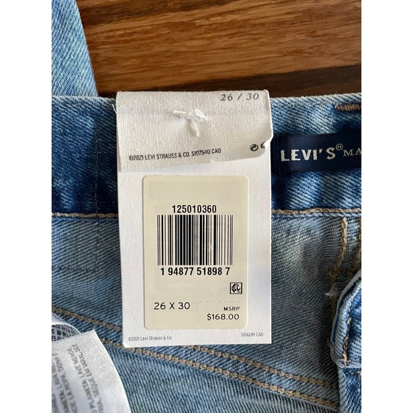Levi's Made And Crafted Women's 501 Original Fit Selvedge Jeans Size 26X30 NWT - Picture 8 of 12